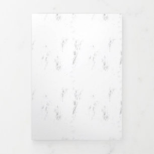 Cartão Com Dobra Tripla Placa de dobra para três letras