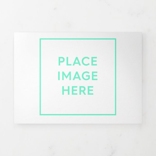 Cartão Com Dobra Tripla Placa de dobra para três letras (Cobrir)