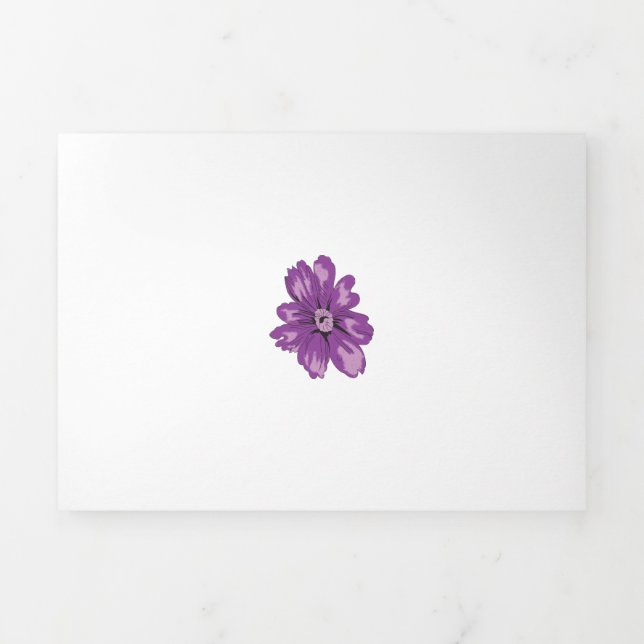 Cartão Com Dobra Tripla Placa de dobra para três letras (Cobrir)