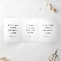 Placa dobra de 5"x7" três vezes