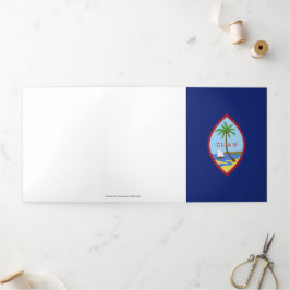 Cartão Com Dobra Tripla Sinalizador Guam