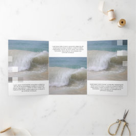 Cartão Com Dobra Tripla Transparência Contemporânea Bela Branca