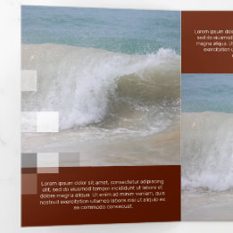 Cartão Com Dobra Tripla Transparência Contemporânea de Bordéus Finos