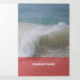 Cartão Com Dobra Tripla Transparência Moderna Vermelha&Rosa Nova