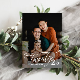 Cartão com fotos 20 Feliz ano novo charmoso