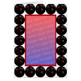 cartão com fotos boliche