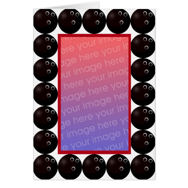 cartão com fotos boliche (Frente)