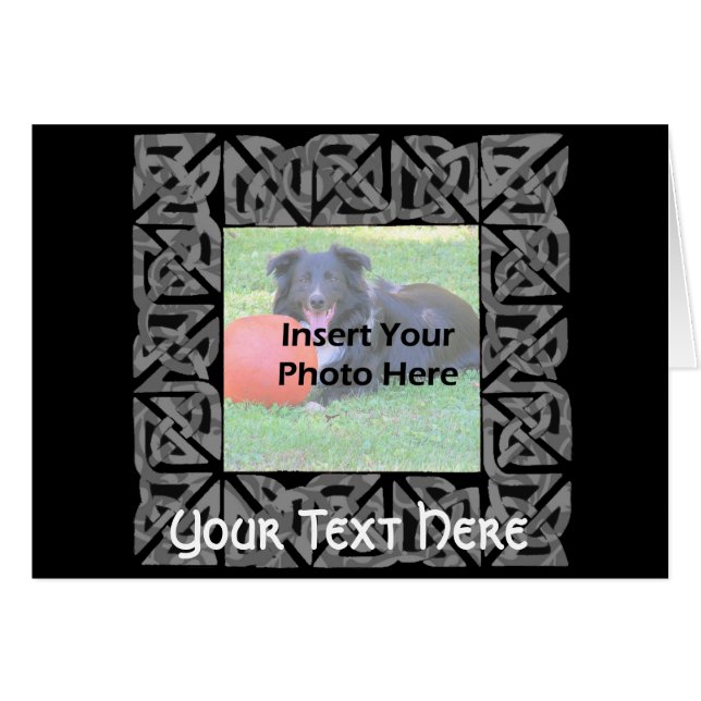 Cartão com fotos Celtic Knot (Frente Horizontal)