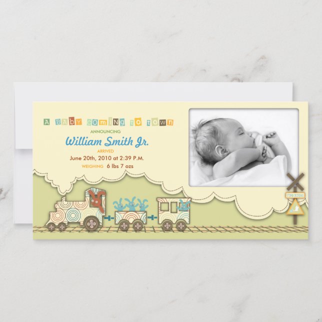 Cartão com fotos Choo Train (Frente)