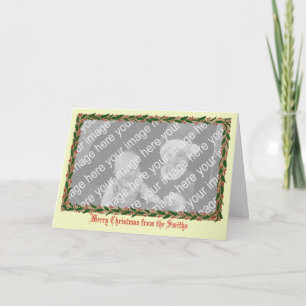 Cartão com fotos da beira do azevinho