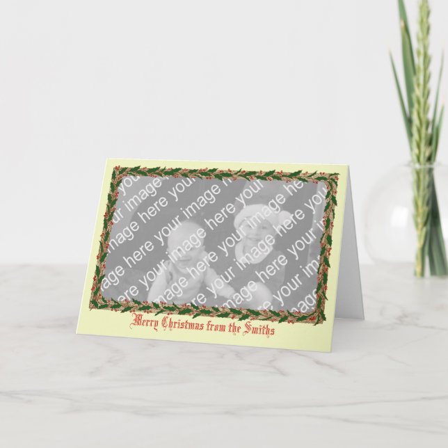 Cartão com fotos da beira do azevinho (Frente)