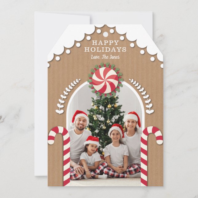 Cartão com fotos da Casa Gingercake (Frente)