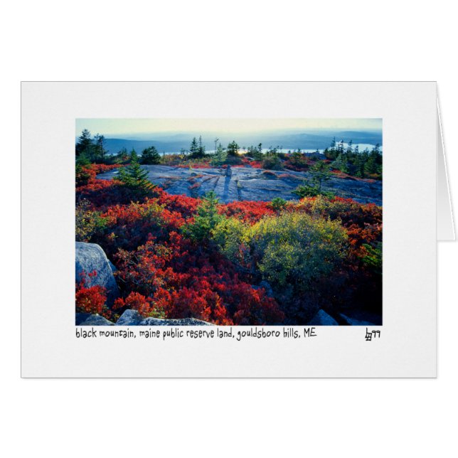 Cartão com fotos da montanha negra (Frente Horizontal)