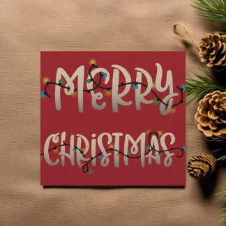 Cartão com fotos da Praça de Natal Feliz