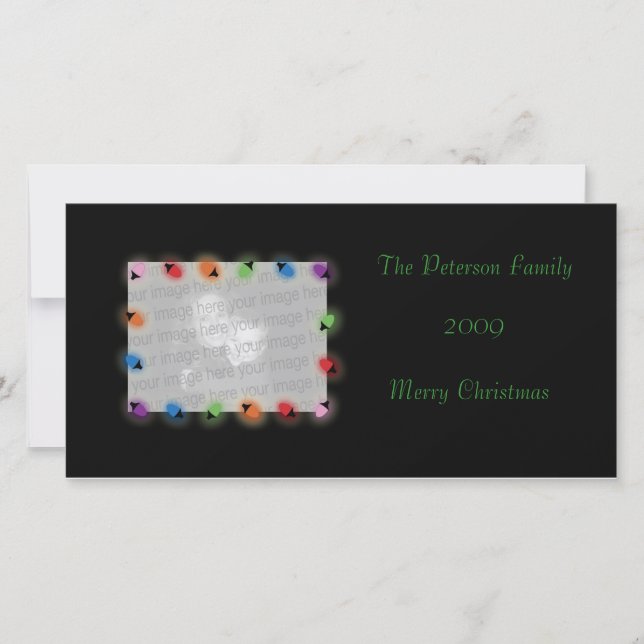 Cartão com fotos das Luzes de Natal (Frente)