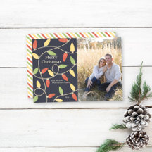 Cartão com fotos das Luzes de Natal - Estilo de Vi