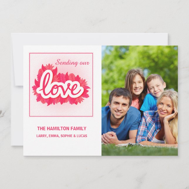 Cartão com fotos de amor (Frente)