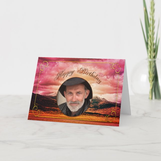 Cartão com fotos de aniversário (Frente)