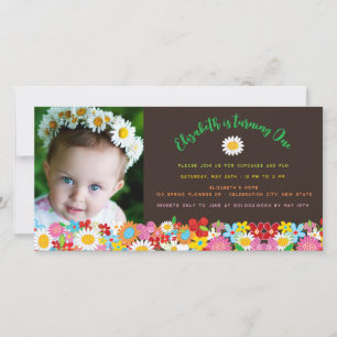 Cartão com fotos de aniversário da Garden Girl Spr