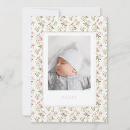 Cartão com fotos de Anúncio de Nascimento do Recém