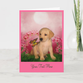 Cartão com fotos de Arte de Cachorro Puppy