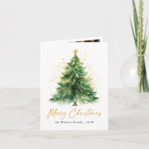 Cartão com fotos de Árvore de Natal Moderno em Wat