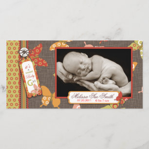 Cartão com fotos de Borboletas Retroativas