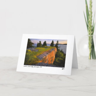 Cartão com fotos de borda da ilha de Scott