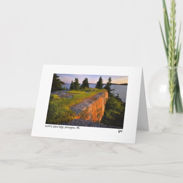 Cartão com fotos de borda da ilha de Scott (Frente)