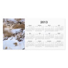 cartão com fotos de Calendário 2013