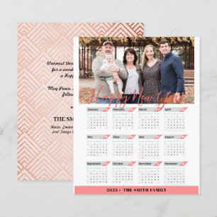 Cartão com fotos de Calendário Dourado do Orçament