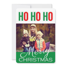 CARTÃO COM FOTOS de Cartões de natal Holiday HO HO