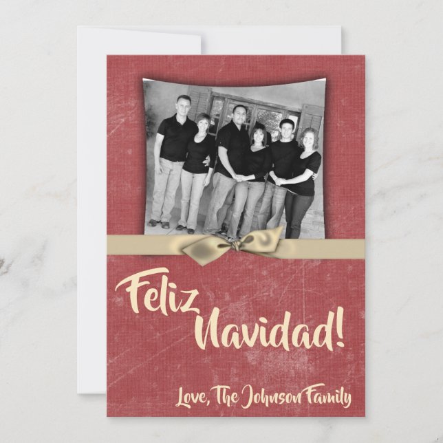 cartão com fotos de Destensão de Grunge Vermelho X (Frente)