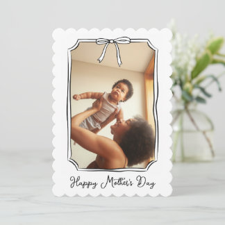Cartão com fotos de Dia de as mães de Arco desenha