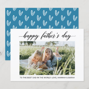 Cartão com fotos de Dia de os pais feliz