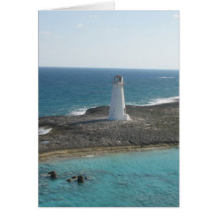 Cartão com fotos de farol