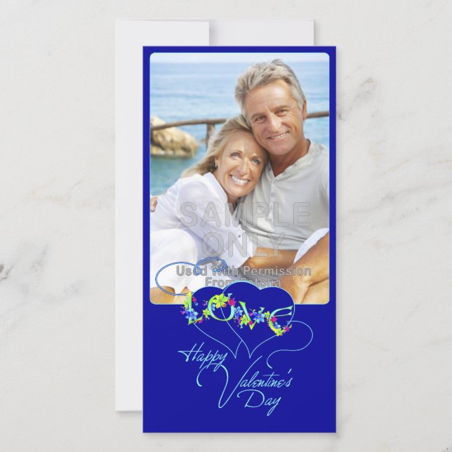 Cartão com fotos de Felizes dias de os namorados d (Frente)