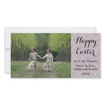 Cartão com fotos de Felz pascoa de Quatrefoil