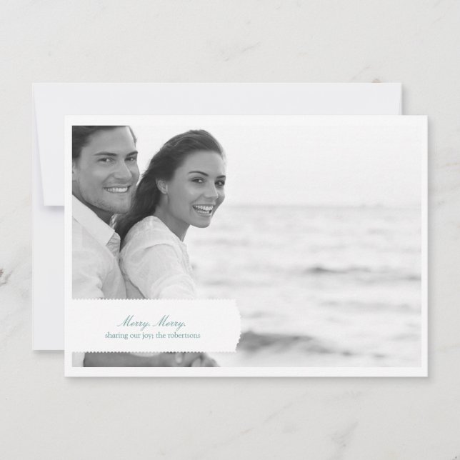 Cartão com fotos de Feriado Clássico da feliz (Frente)