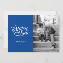 Cartão com fotos de Feriado de Feliz de Script Spa