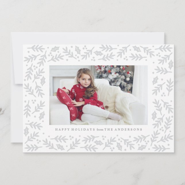 Cartão com fotos de Feriado de Ramificações Enquad (Frente)