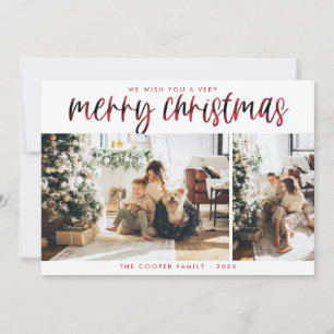 Cartão com fotos de Feriado de xadrez Natal mode