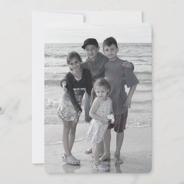 cartão com fotos de Feriado Duplo feliz Mistletodo (Frente)