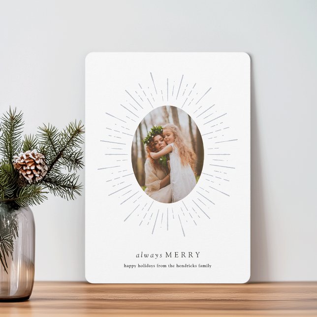 Cartão com fotos de Feriado Radiante | Nevoeiro (Criador carregado)