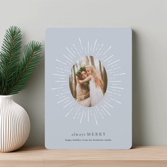 Cartão com fotos de Feriado Radiante | Nevoeiro (Criador carregado)