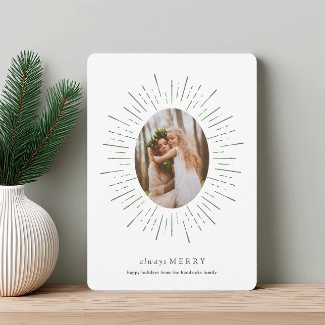 Cartão com fotos de Feriado Radiante | Willow (Criador carregado)