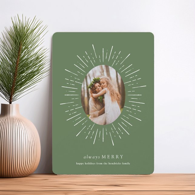 Cartão com fotos de Feriado Radiante | Willow (Criador carregado)