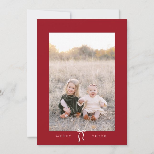 cartão com fotos de feriados felizes do arco bonit (Frente)