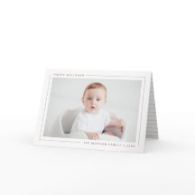 Cartão com fotos de feriados felizes modernos e le