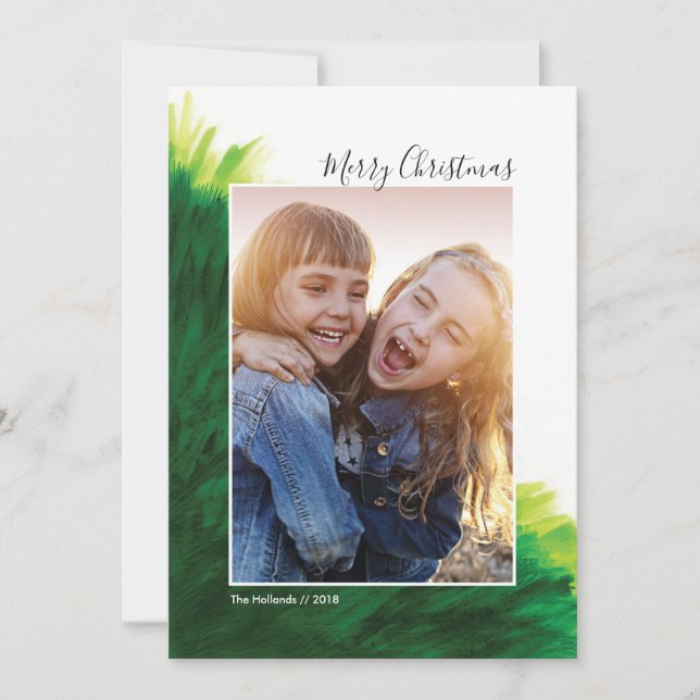 Cartão com fotos de Férias *Árvore de Pais* (Frente)